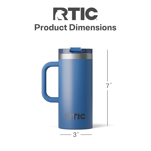 RTIC 20oz Road Trip Travel Mug with Lid and Handle, Insulated Stainless Steel P393441