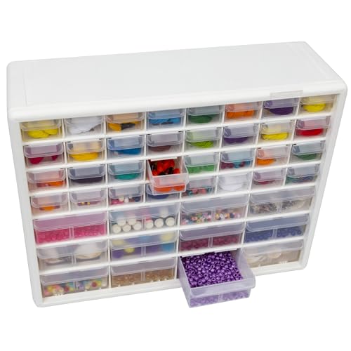 Akro-Mils 24-Drawer Plastic Storage Cabinet, Black I624065