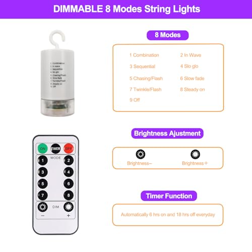 Smart Curtain Lights 400 LED Plug in with App & Remote V800