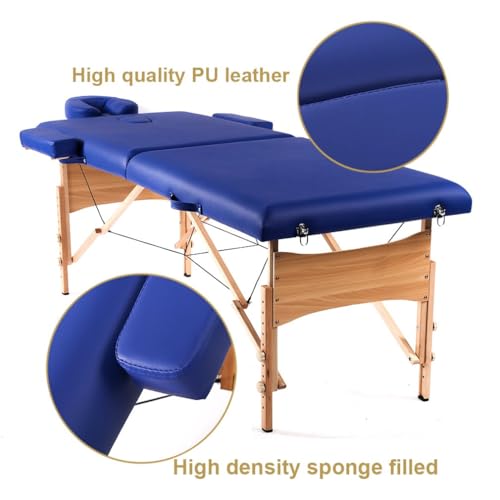 BestMassage Portable Massage Table 28 inch Folding Spa Bed with Bag X618857