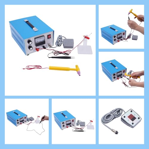Jewelry Spot Welder, 500W Adjustable Pulse Welding Machine with Foot Pedal B1280