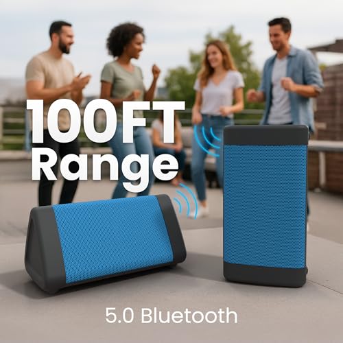 OontZ Angle 3 Portable Bluetooth 5.4 Speaker, IPX5 Water-Resistant, Black B762769