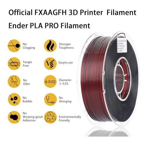 Rainbow 3D PLA Printer Filament 1.75mm Matte, 1kg P386477