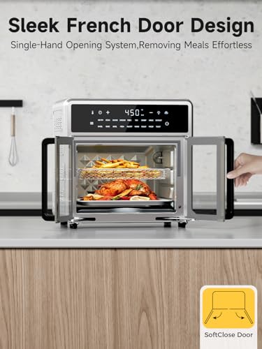 French Door Air Fryer Toaster Oven, 15.8 Qt, Stainless Steel X603853