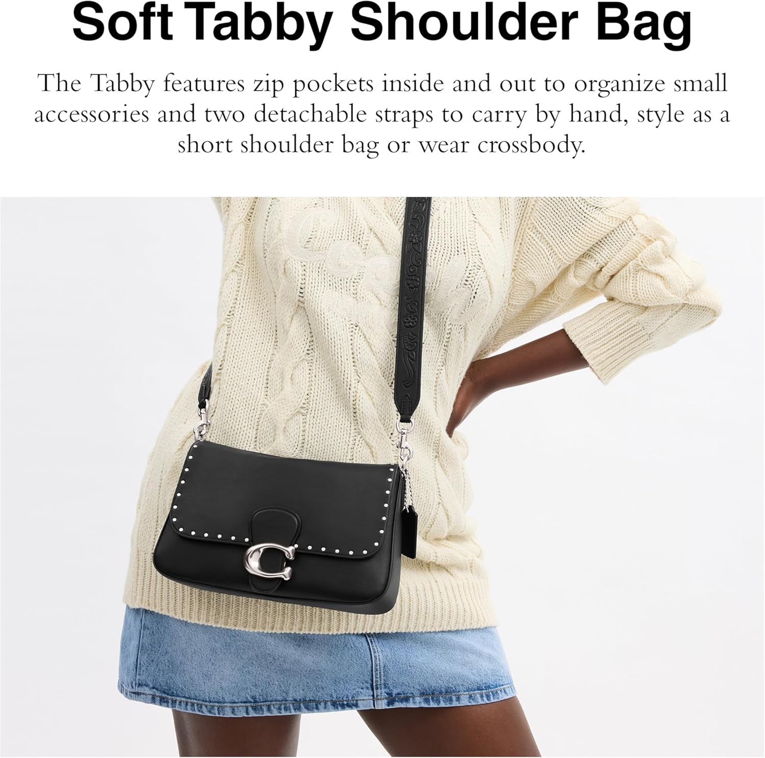 Coach Soft Tabby Black R676