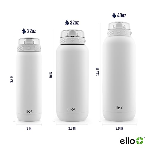 Ello Cooper 32oz Stainless Steel Water Bottle with Straw and Handle Q4598