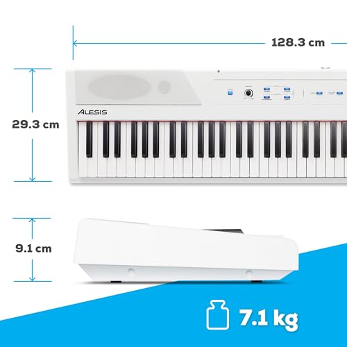 Alesis Recital 88 Key Digital Piano Keyboard with Semi Weighted Keys Q3138