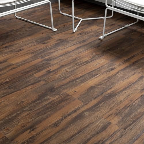 Self Adhesive Vinyl Flooring Planks Wood Effect Waterproof Grey 36pcs U963416