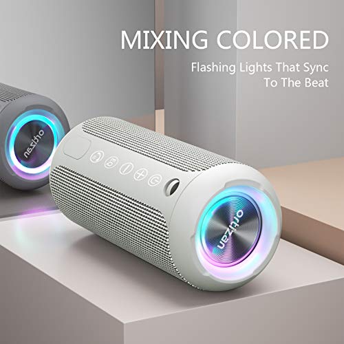 Ortizan Portable Bluetooth Speaker IPX7 Waterproof 24W Loud Sound, Black J77282