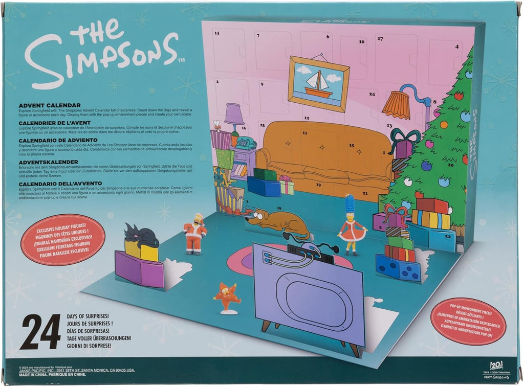 Disney The Simpsons Advent Calendar 2024, 24 Days of Mystery Figures and Accessories L341713