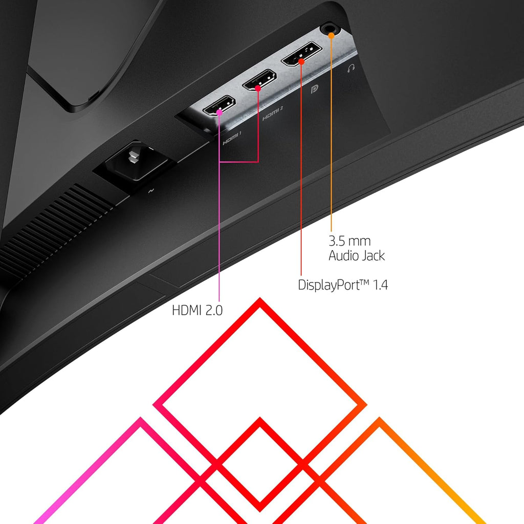 HP OMEN 34c QHD 165Hz Curved Gaming Monitor, 3440 x 1440, VA Panel, 21:9, Black H232