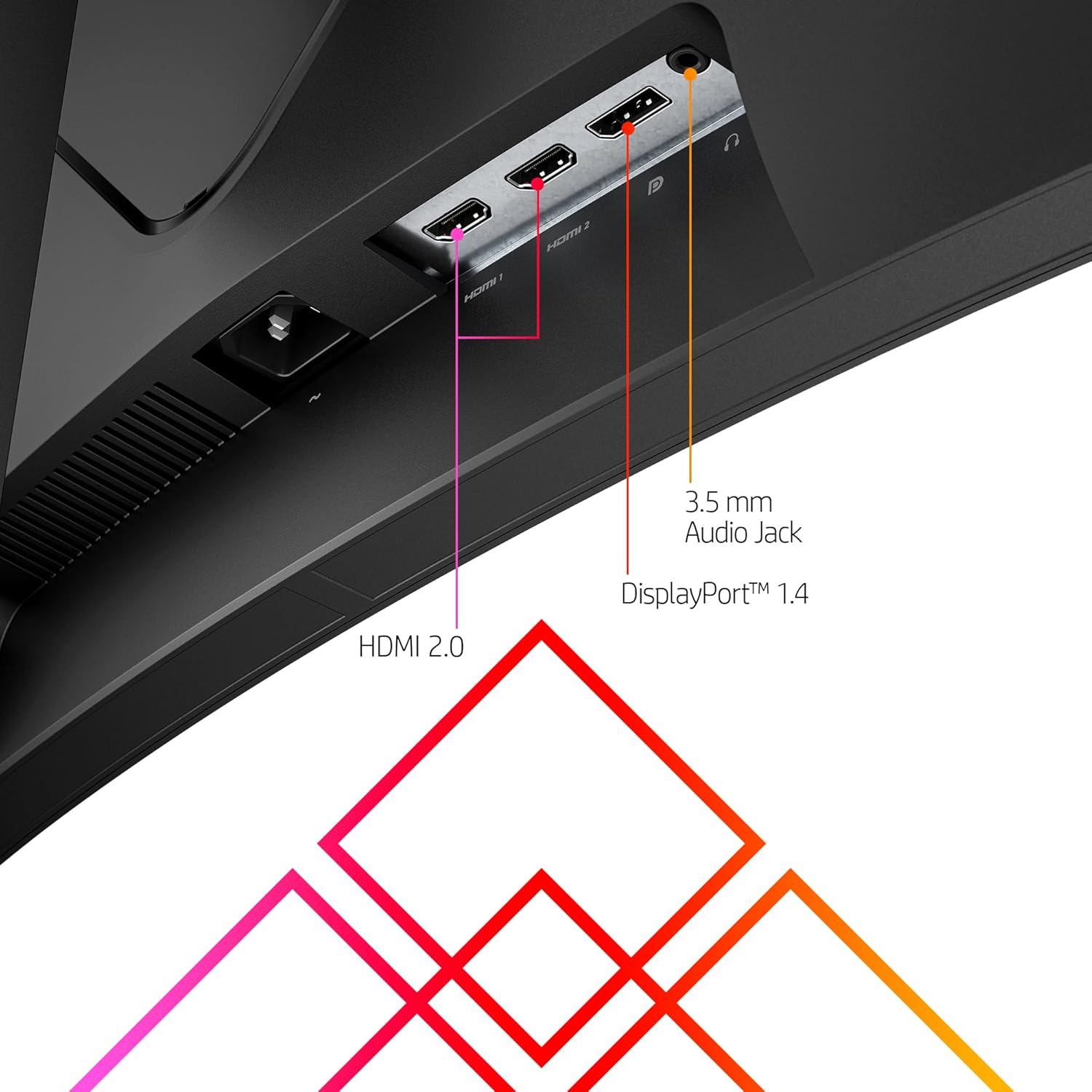 HP OMEN 34c QHD 165Hz Curved Gaming Monitor, 3440 x 1440, VA Panel, 21:9, Black H232