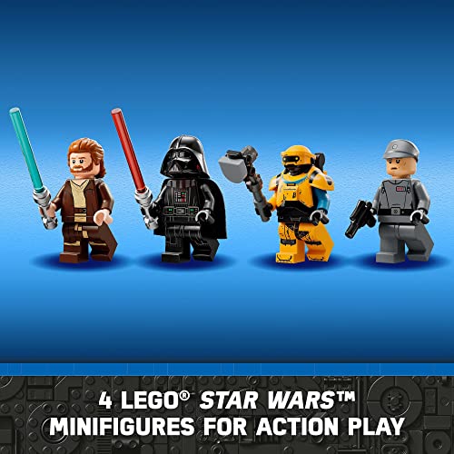 LEGO Star Wars Obi-Wan Kenobi vs. Darth Vader 75334 Building Toy Set with 4 Minifigures K85579