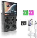 Ugonetend Retro Handheld Gaming Console with 64G Card, 3.5-inch IPS Screen, Black A492729
