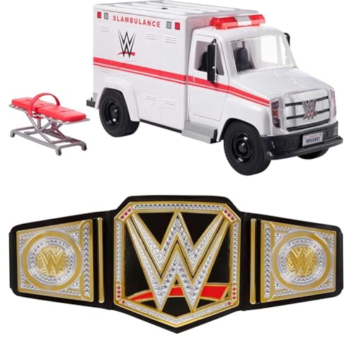 Mattel WWE Slambulance Wrekkin' Vehicle Breakaway Ambulance, for 6-Inch Action Figure