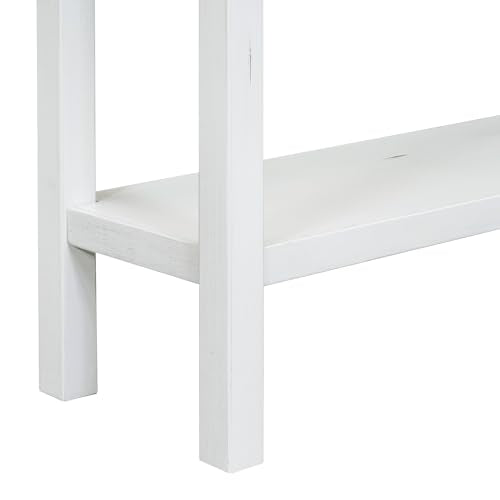 YUNLife Sideboard Console Table with 2 Drawers and Bottom Shelf O3573