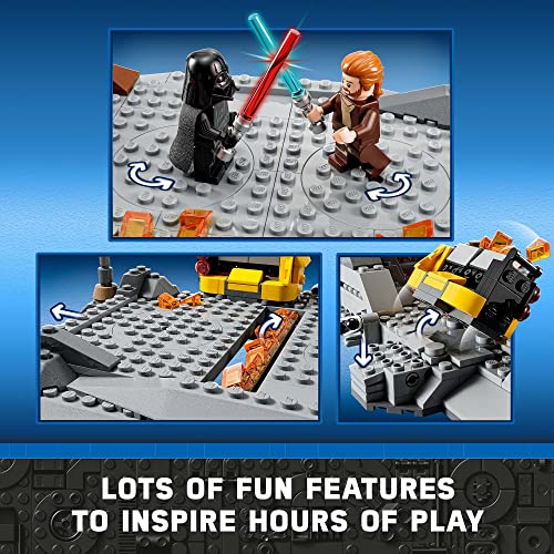 LEGO Star Wars Obi-Wan Kenobi vs. Darth Vader 75334 Building Toy Set with 4 Minifigures K85579