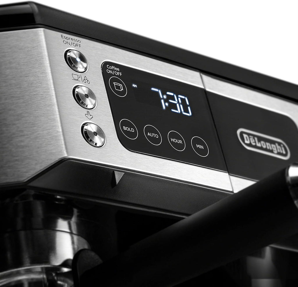 De'Longhi All-in-One Coffee Maker & Espresso Machine with Milk Frother, 10-Cup, COM532M (Renewed) C75675