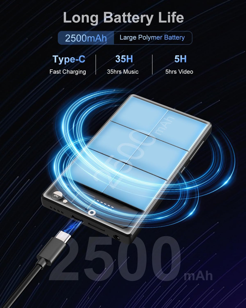 80GB Bluetooth WiFi MP3 Player with 4.7" Touchscreen W375