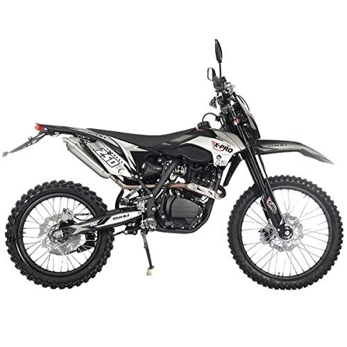 X-PRO Titan 250 DLX 250cc Dirt Bike with Lights, 5-Speed Manual, Electric Start A5044