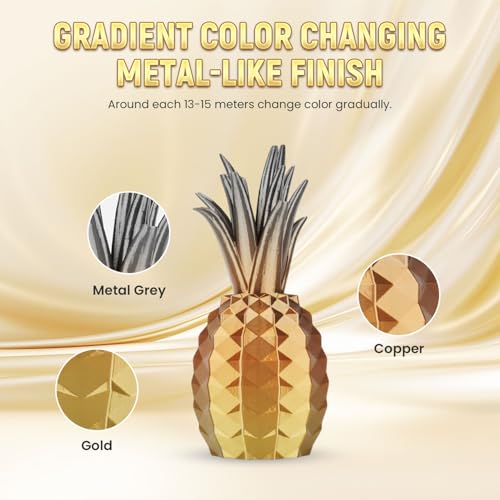 FLASHFORGE Silk PLA 3D Printer Filament 1.75mm 1KG, Multicolored Gradient V83097
