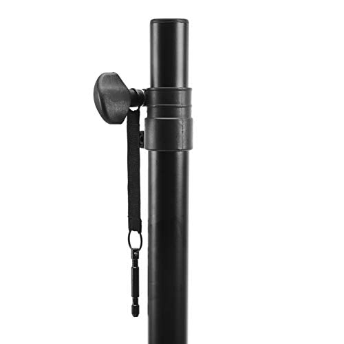 Amazon Basics Adjustable Speaker Stand - Steel, Black E531445