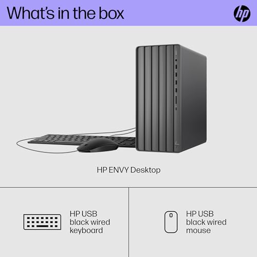 HP Envy Desktop PC Tower, Intel Core i7-12700, 16GB RAM, 512GB SSD, Windows 11 Pro W6526