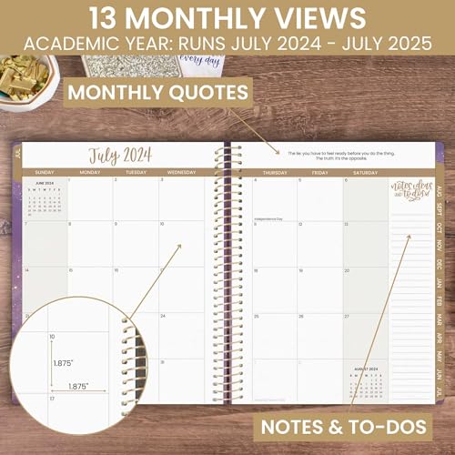 bloom daily planners 2024-2025 Academic Year Day Planner, Weekly/Monthly Dated Organizer Z213750