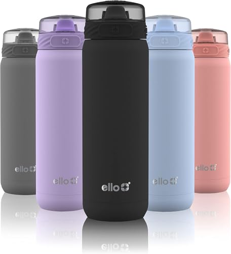 Ello Cooper 32oz Stainless Steel Water Bottle with Straw and Handle Q4598