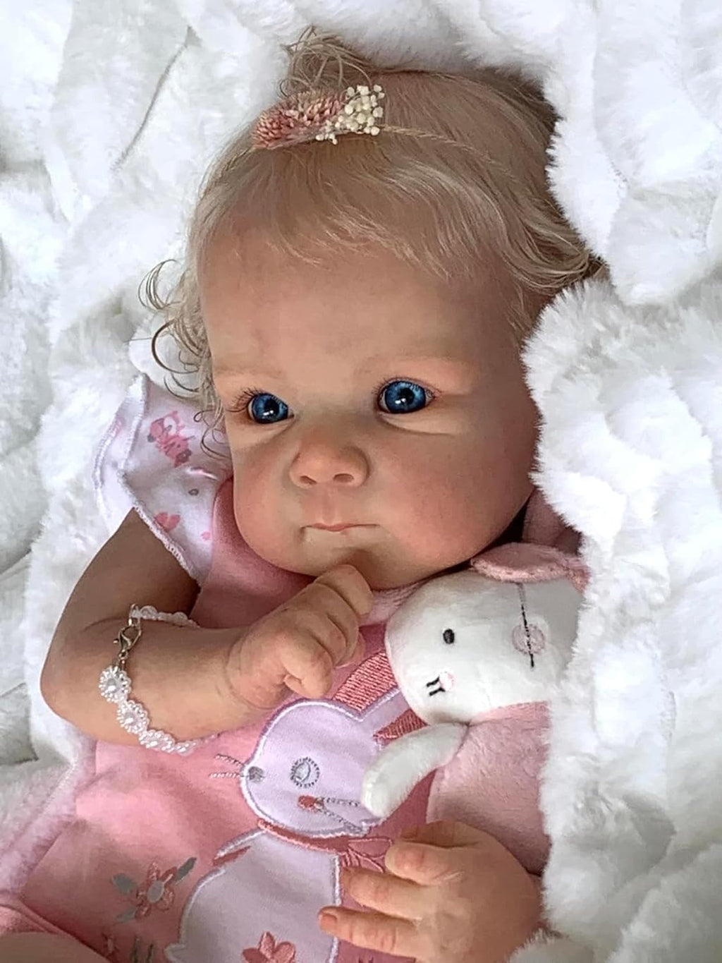 Anano Reborn Baby Doll Bettie 18 Inch Soft Silicone Full Body Girl P286