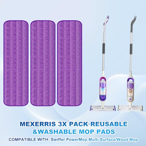 MEXERRIS Spray Mop for Hardwood Floors with 5X Washable Pads S732