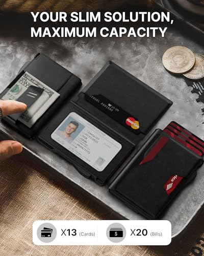 TypeCase RFID Blocking Wallet for Men with Money Clip - Alaska Black U52195