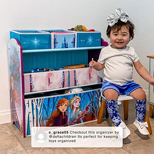 Delta Children 6 Bin Toy Storage Organizer, Disney Princess G9256