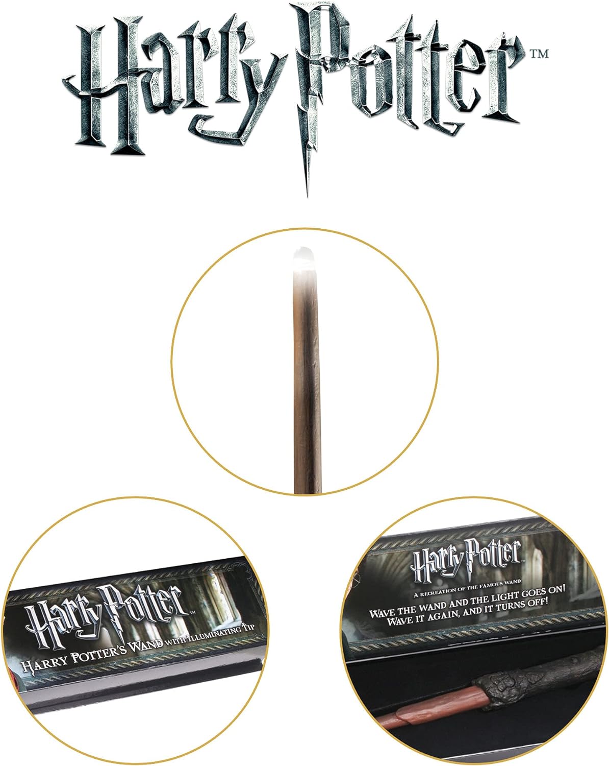 Harry Potter Illuminating Wand by The Noble Collection J741280