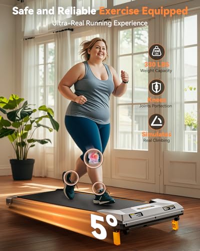BestGod Walking Pad Treadmill 330lbs Capacity 2.5HP Portable for Home E21762