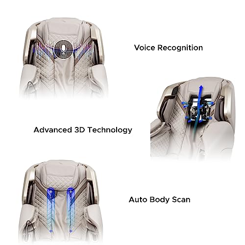 Titan Osaki 3D Elite Brown Full Body Massage Chair with Zero Gravity and Voice Control E29470