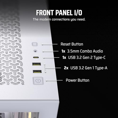 CORSAIR 3500X ARGB Mid-Tower ATX PC Case, Tempered Glass, Black B1970