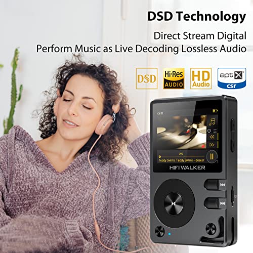 H2 Touch Hi Res MP3 Player with Bluetooth, 2.4" HD Touch Screen, 64GB W5819