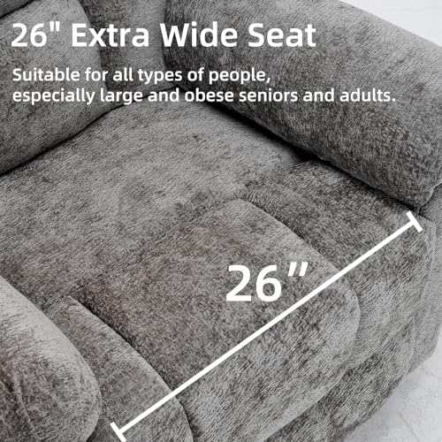 Oversized Power Lift Recliner Chair with Massage and Heat for Elderly, Beige R7985