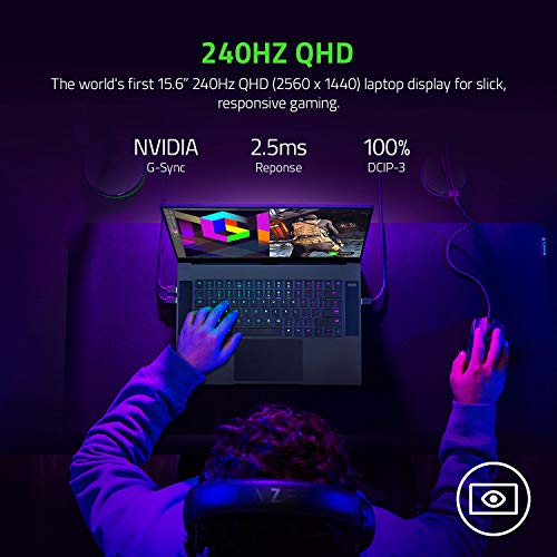 Razer Blade 15 Gaming Laptop, RTX 3070, 15.6" QHD 240Hz, 16GB RAM, 1TB SSD O924