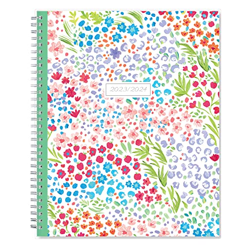 Blue Sky 2024-2025 Academic Year Teacher Weekly and Monthly Lesson Planner, 8.5" x 11", Flexible Cover, Wirebound, Ditsy Dapple Light (132002-A25)