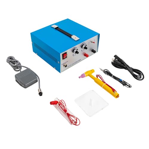 Jewelry Spot Welder, 500W Adjustable Pulse Welding Machine with Foot Pedal B1280