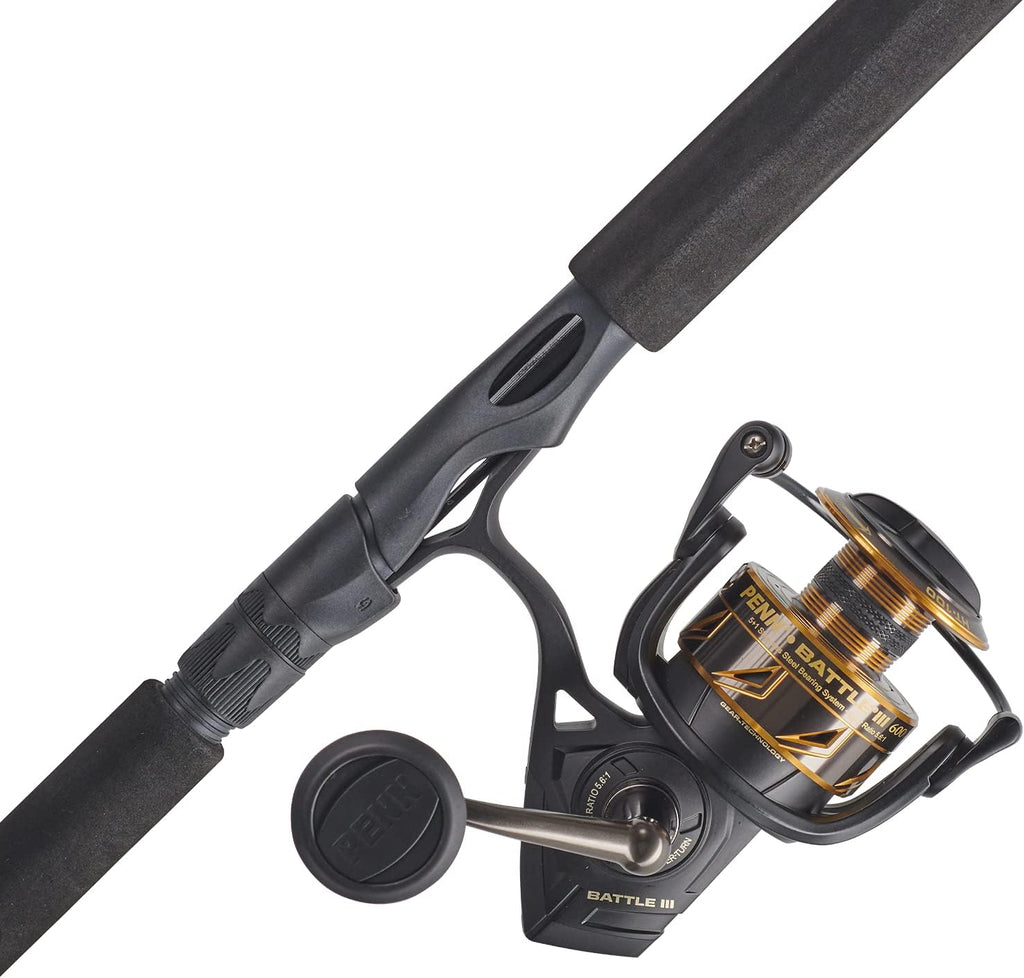 PENN Battle IV Spinning Reel and Fishing Rod Combo