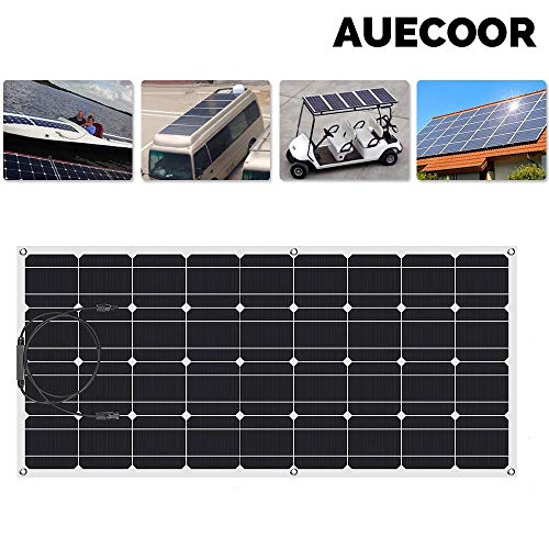 300W Bendable Solar Panel with 30A Controller for RV Boat Cabin Tent W69346
