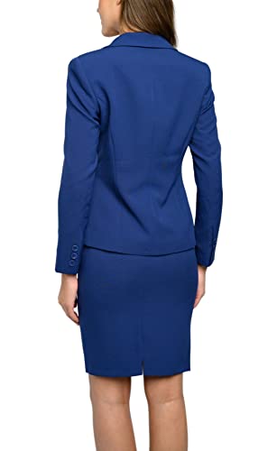 Women's 2 Piece Skirt Suit Set with Blazer Jacket D62157