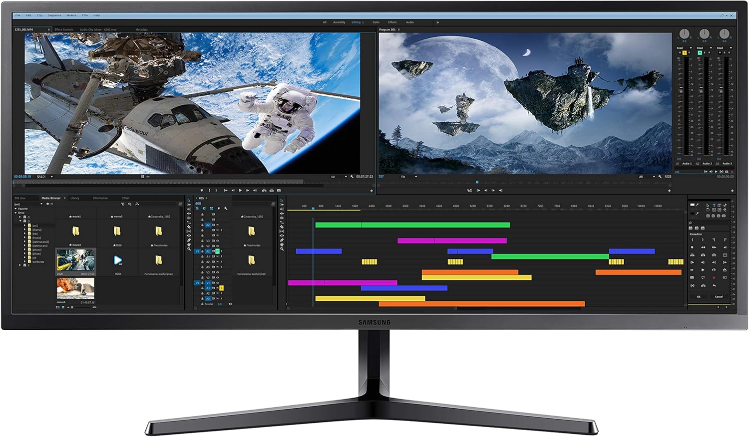 Samsung 34" Ultrawide Monitor 21:9 S34J552WQNXZA P97613