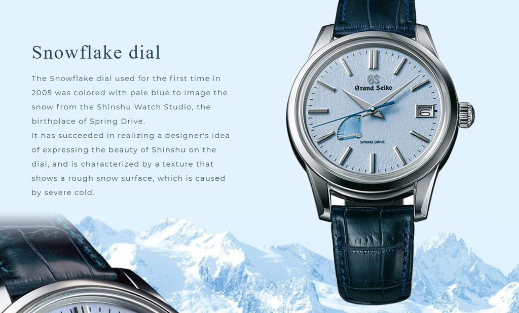 Grand Seiko SBGA407 Men's Watch Blue Snowflake Dial T4287