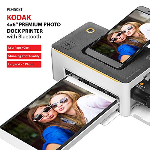 Kodak Dock Premium 4x6" Portable Instant Photo Printer, Bluetooth Edition M179642