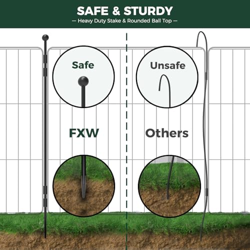 FXW MiniPaws Dog Playpen 8 Panels Portable for Indoor & Outdoor Y720