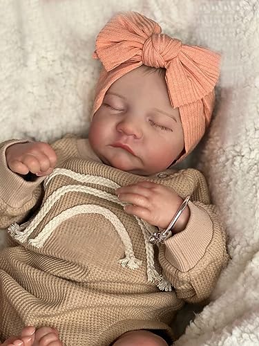 Realistic 18 Inch Reborn Baby Doll Levi Handmade Silicone Vinyl Sleeping Girl T958729